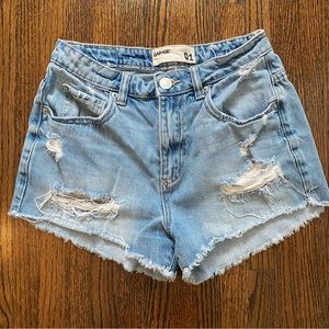 Garage Destroyed Jean Shorts Size 1